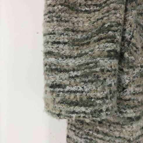 RISE STEP ノーカラーウールコート レディース ONE SIZE