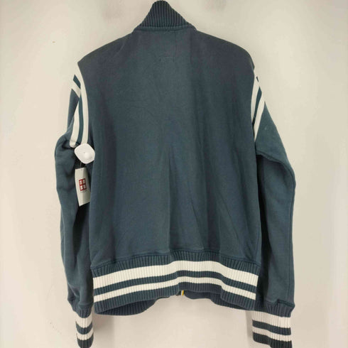ラッセルアスレチック RUSSELL ATHLETIC 00S ワッペンジップアップハイネックスウェット リブライン メンズ JPN:M
