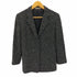 アクアスキュータム AQUASCUTUM 90S ナイロン 混 ウール ネップ 3B テーラードジャケット レディース