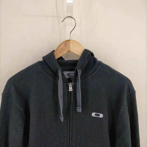 オークリー OAKLEY ロゴ刺繍 サーマル ジップアップパーカー レディース import:L