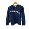 パープルシングス PURPLE THINGS フロントフロッキーロゴ クルーネックスウェット メンズ JPN:M