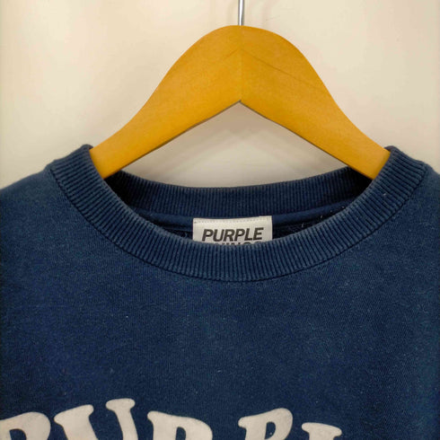 パープルシングス PURPLE THINGS フロントフロッキーロゴ クルーネックスウェット メンズ JPN:M