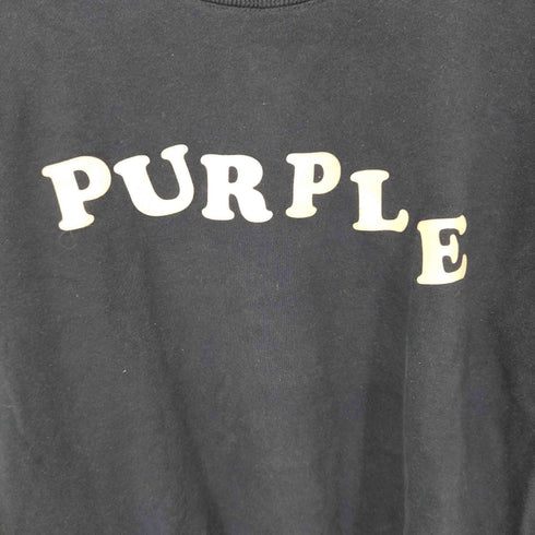 パープルシングス PURPLE THINGS フロントフロッキーロゴ クルーネックスウェット メンズ JPN:M