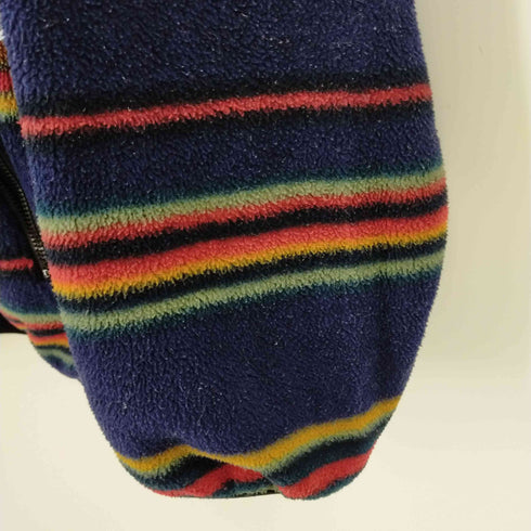 ティンバーランド Timberland USA製 BORDER PATTERNED FLEECE HALF ZIP JACKET メンズ L