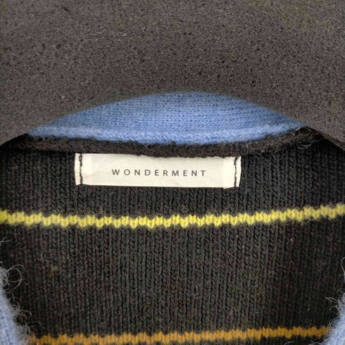 ワンダーメント WONDERMENT モヘア70 総柄カーディガン メンズ