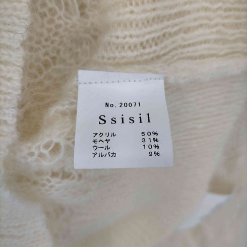 Ssisil アクリルモヘアカーディガン レディース