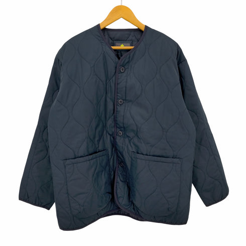 ロゴス LOGOS ノーカラーキルトカーディガン メンズ import:XL