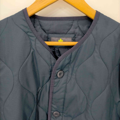 ロゴス LOGOS ノーカラーキルトカーディガン メンズ import:XL
