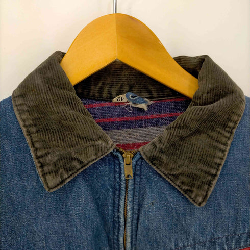 60S SCOVIL GRIPPER ZIPPER ブランケットデニムジャケット メンズ US:42