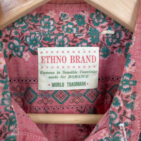ETHNO BRAND 開襟 アロハシャツ メンズ FREE