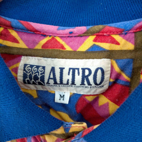 ALTRO 総柄 ポロシャツ メンズ JPN:M