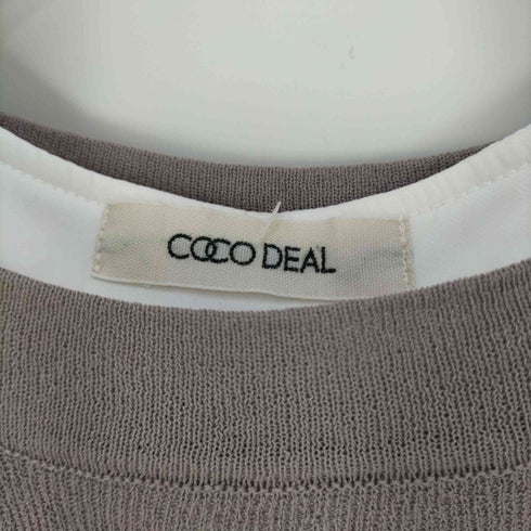 ココディール COCO DEAL ニットベストレイヤードボリュームスリーブワンピース レディース JPN:1