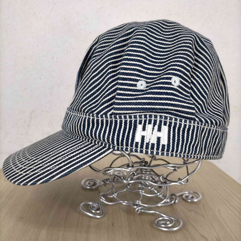 ヘリーハンセン HELLY HANSEN ロゴ刺繍 ヒッコリーストライプキャップ メンズ 59