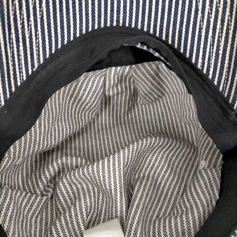 ヘリーハンセン HELLY HANSEN ロゴ刺繍 ヒッコリーストライプキャップ メンズ 59