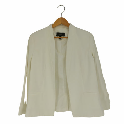 マンゴ MANGO SUIT ボタンレス テーラードジャケット レディース USA:L