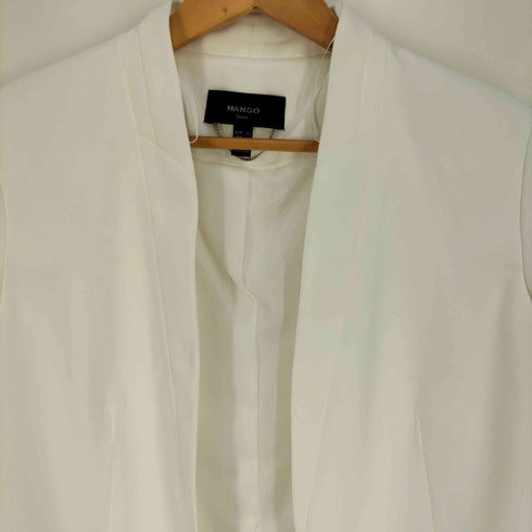 マンゴ MANGO SUIT ボタンレス テーラードジャケット レディース USA:L