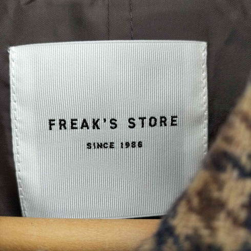 フリークスストア FREAKS STORE 22SS 千鳥格子 ステンカラーコート レディース FREE