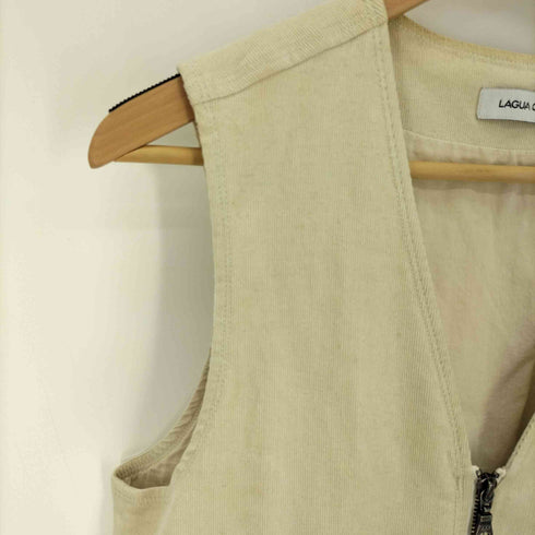ラグアジェム LAGUA GEM LIGHT CORDUROY VEST ライトコーデュロイベスト レディース FREE