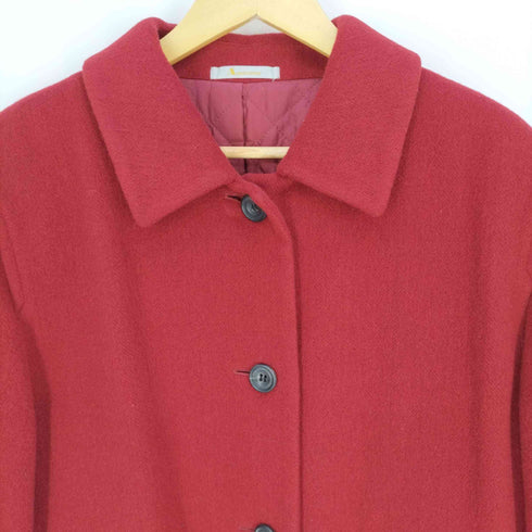 アクアスキュータム AQUASCUTUM 日本製 裏キルティング ウール ステンカラーコート レディース 9