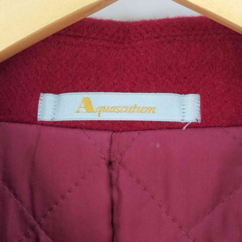 アクアスキュータム AQUASCUTUM 日本製 裏キルティング ウール ステンカラーコート レディース 9