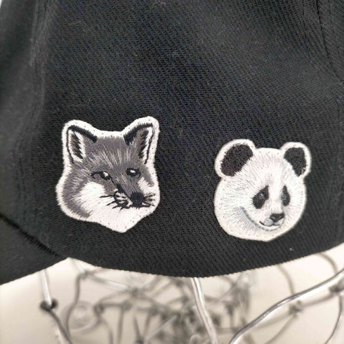 メゾンキツネ MAISON KITSUNE メゾンキツネ Chengdu ワンポイントワッペン 6パネルキャップ ユニセックス メンズ