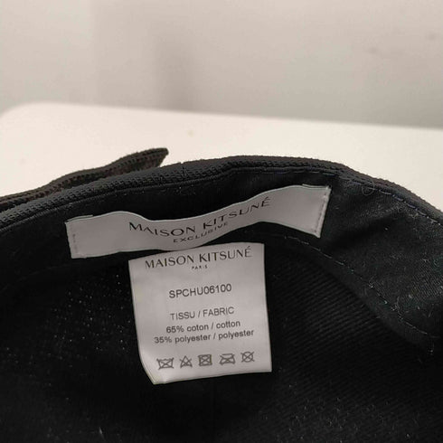 メゾンキツネ MAISON KITSUNE メゾンキツネ Chengdu ワンポイントワッペン 6パネルキャップ ユニセックス メンズ