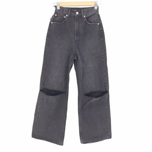 スライジーンズ SLY JEANS ダメージ加工バギーデニムパンツ レディース