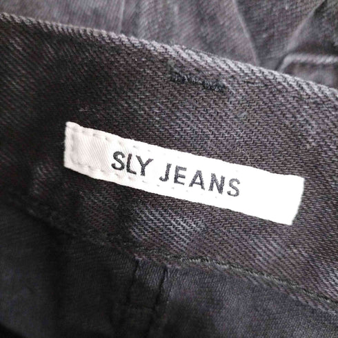 スライジーンズ SLY JEANS ダメージ加工バギーデニムパンツ レディース
