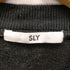 スライ SLY PIPING LINE スウェット BLK レディース