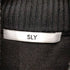スライ SLY ハーフジップクロップドニットベスト レディース