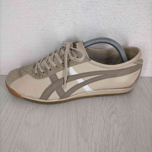 オニツカタイガー ONITSUKA TIGER LIMBER 66 PRESTIGE スウェード切替 レザー ローカットスニーカー レディース JPN:23.5