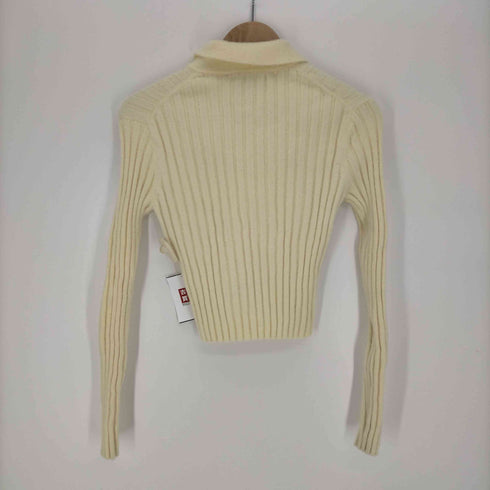 ザラ ZARA LONG SLEEVE POLO SHIRT ニットポロシャツ レディース JPN:S