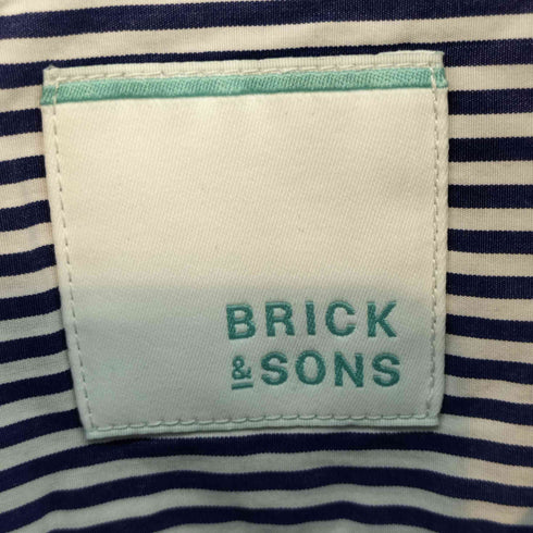 {BRICK&SONS リラックスバックプリーツシャツ メンズ JPN:M