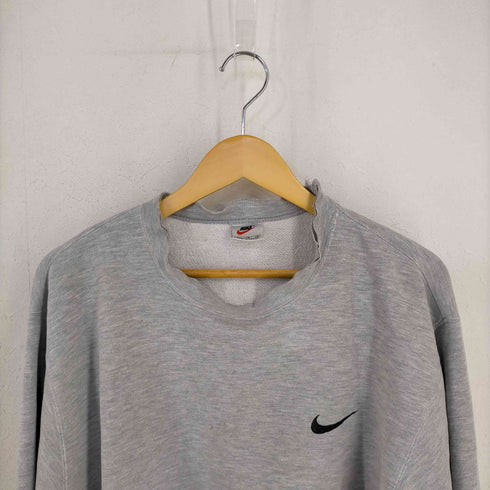 ナイキ NIKE 銀タグ スウォッシュ刺繍 クルーネックスウェット メンズ import:XL