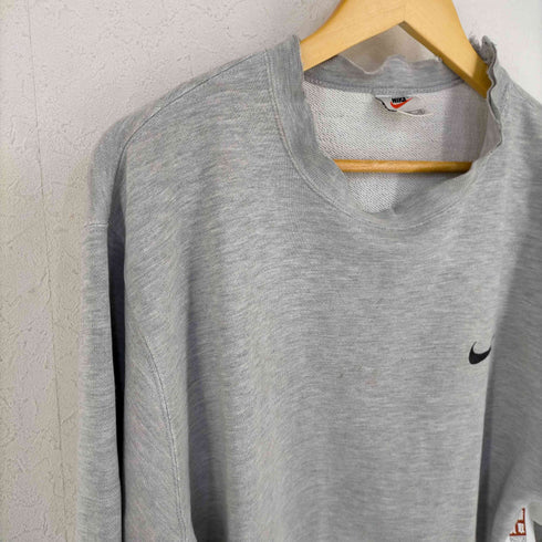 ナイキ NIKE 銀タグ スウォッシュ刺繍 クルーネックスウェット メンズ import:XL