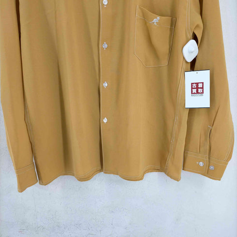 カンゴール KANGOL BITTESTORE 別注ロゴ刺繍長袖シャツ メンズ import:L