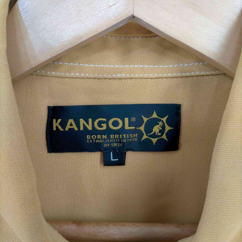 カンゴール KANGOL BITTESTORE 別注ロゴ刺繍長袖シャツ メンズ import:L