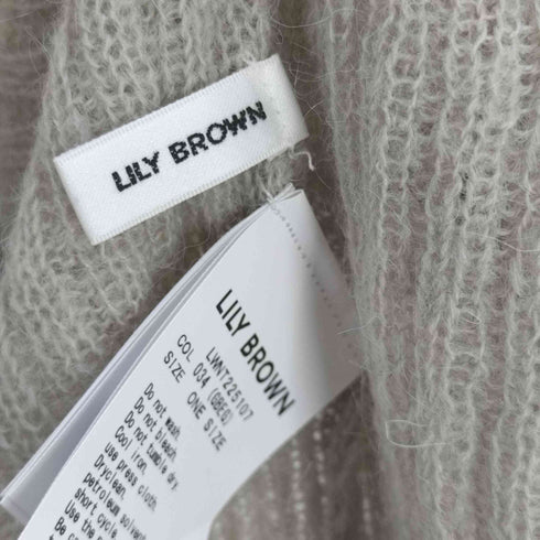 リリーブラウン Lily Brown モヘアシアータートルトップス レディース ONE SIZE