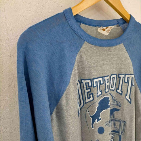 フルギ LOGO7.INC USA製 シングルステッチ DETROIT LIONS ラグランカットソー メンズ import:L