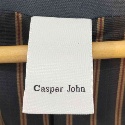 キャスパージョン CASPER JOHN ノーカラーテーラードジャケット セットアップ メンズ M