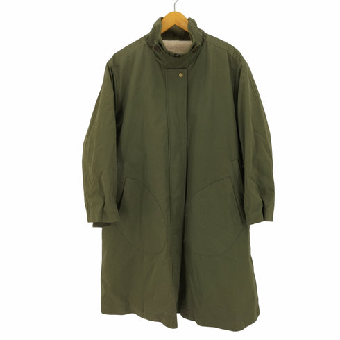 Holyel design by el 裏ボア 襟裏コーデュロイ ジップアップ コート レディース