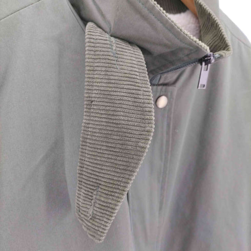 Holyel design by el 裏ボア 襟裏コーデュロイ ジップアップ コート レディース
