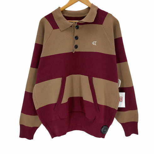 ヱビセンスケートボーズ Evisen skateboards 22AW HIGH-GAUGE KNIT RUGBY SHIRT メンズ JPN:M