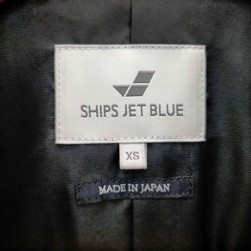 シップスジェットブルー SHIPS JET BLUE 羊革 レザー ダブルライダースジャケット メンズ JPN:XS