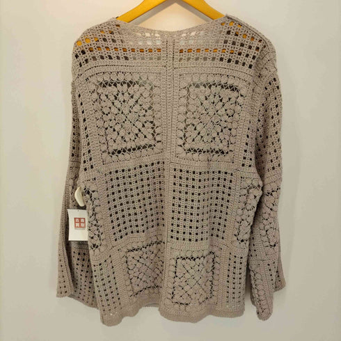 キャスパージョン CASPER JOHN シースルーニットカーディガン メンズ import:M