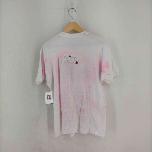 フルーツオブザルーム FRUIT OF THE LOOM USA製 シングルステッチ ペンキ ペイントTシャツ メンズ import:XL