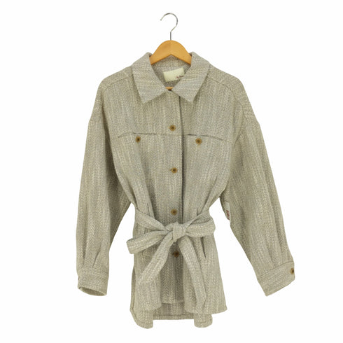 リリーブラウン Lily Brown ツイードビッグシルエットシャツジャケット レディース ONE SIZE