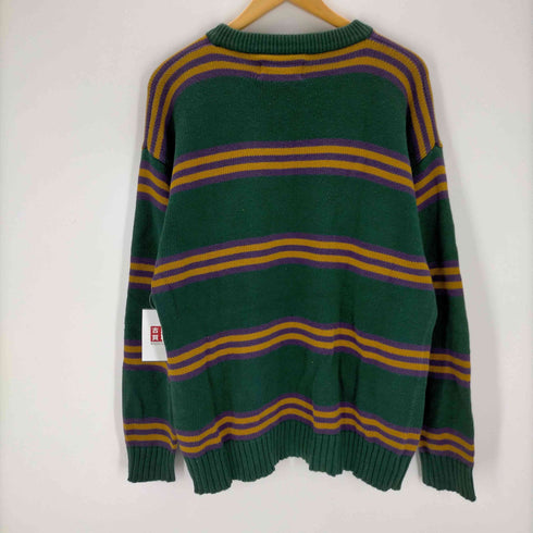 エディーバウアー Eddie Bauer 80s 黒タグ コットン ボーダーリブニット メンズ JPN:M