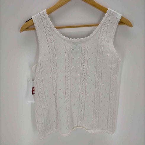 エックスガール X-girl OPENWORK KNIT TANK T レディース ONE SIZE
