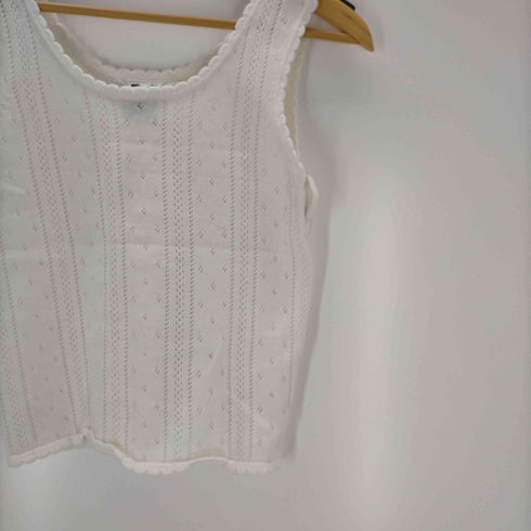 エックスガール X-girl OPENWORK KNIT TANK T レディース ONE SIZE